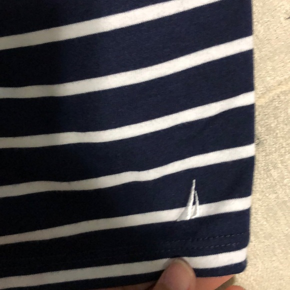 Nautica blue stripe romper size medium - Picture 2 of 6
